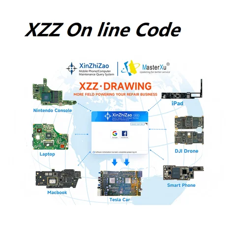 XZZ Xinzhizao Schematic Drawing On Line Code For iPhone Android Macbook Dell DJI Circuit Bitmap Maintenance Database Website