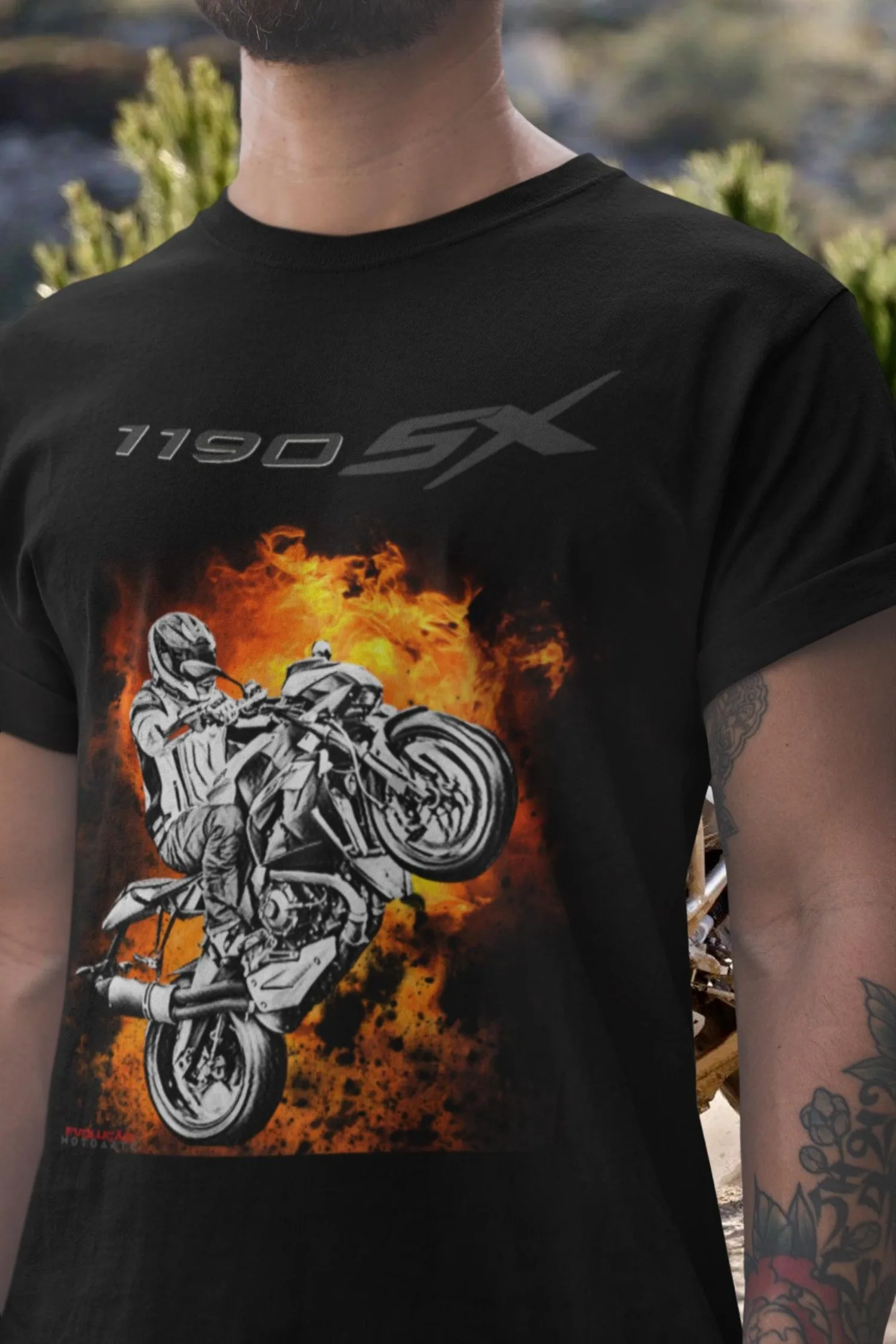 

223@EY T Shirt Inspired by B.uell 1190SX Streetfighter Motorcycle for B.uell Riders Naked Bike Tee Fan Art Shirt for American Sp