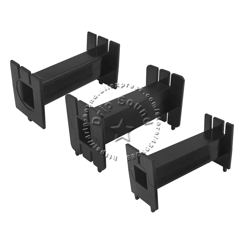 2pcs Square Inductor Winding Frame Amplifier Crossover Bobbin Wire Coil Thickened Inductance Skeleton #Black