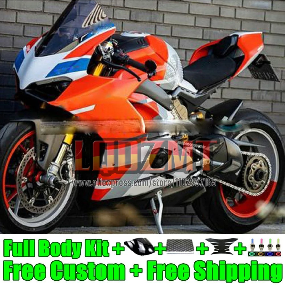 100% Fit OEM Body For DUCATI white orange Panigale V 4 V4 S R 31No.43 V4S V4R V4-S V4-R 21 22 V-4S 2021 2022 Injection Fairings