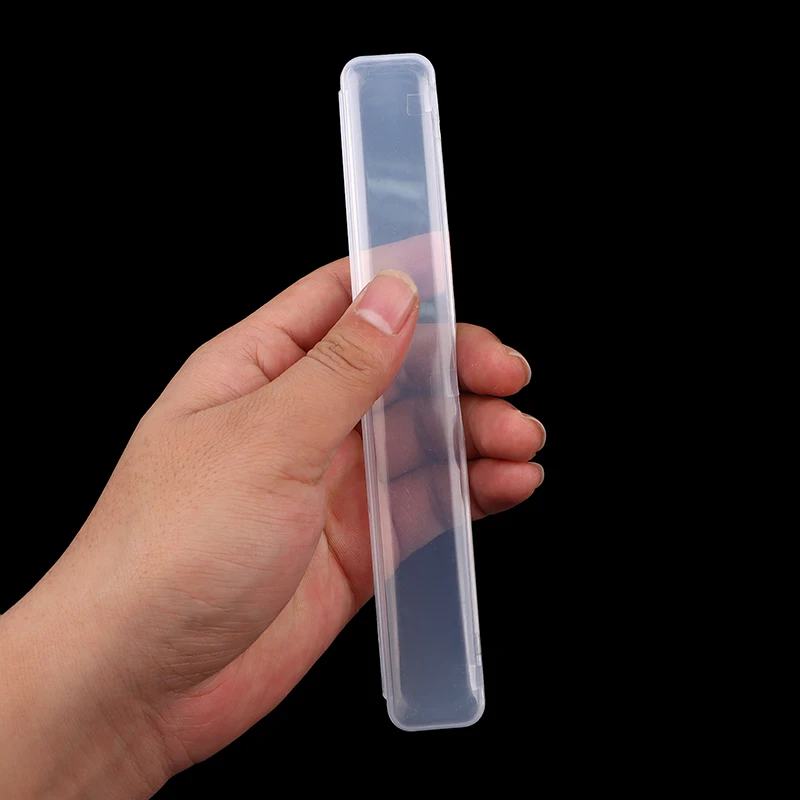 1pcs Storage Box Accessory Transparent Disposable Nail File Organiser Storage Box Transparent Cotton Swab Organizer Storage
