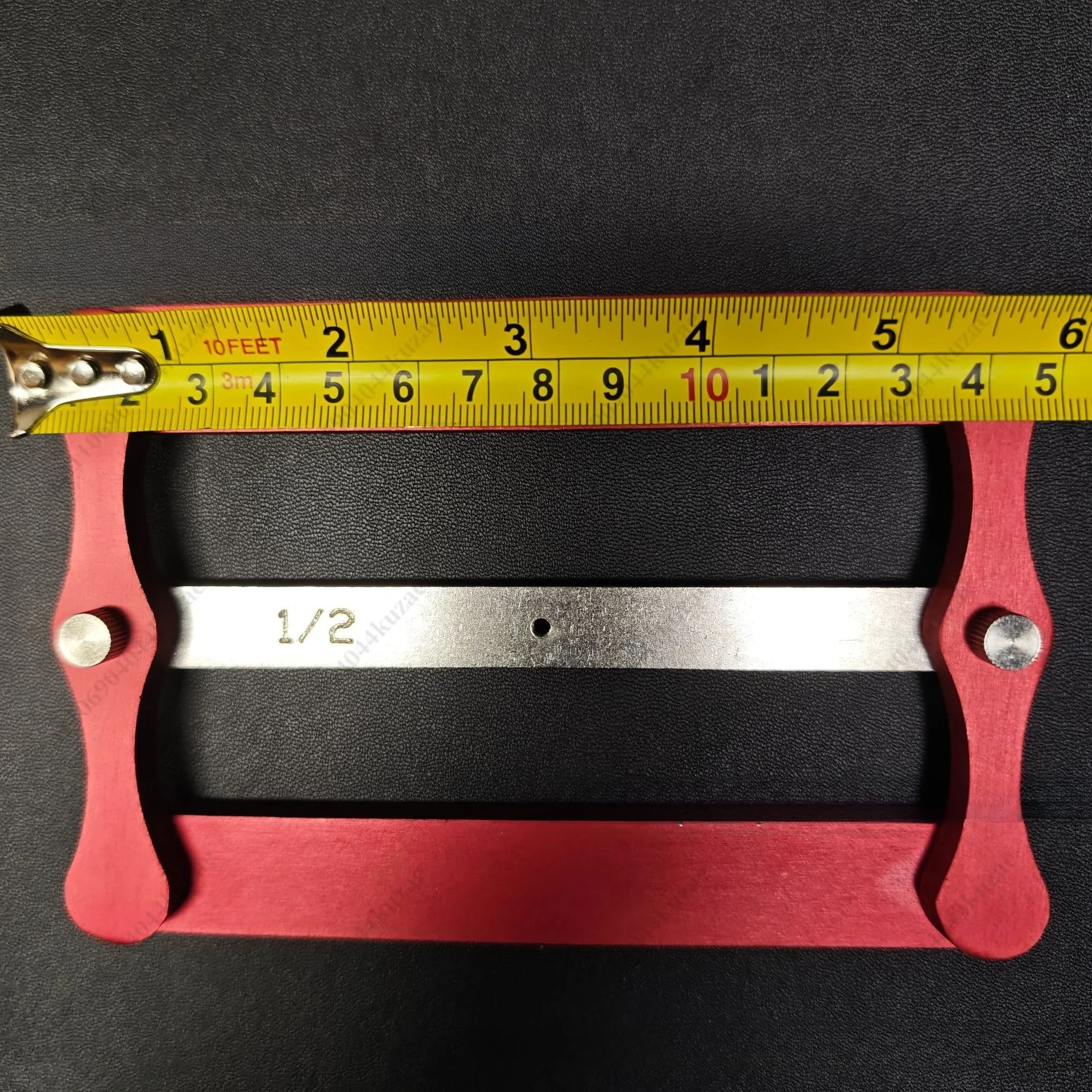 HLH Woodworking Straight Hole Locator, Round Tenon & Wooden Stick Log Hole Punching Positioning Tool