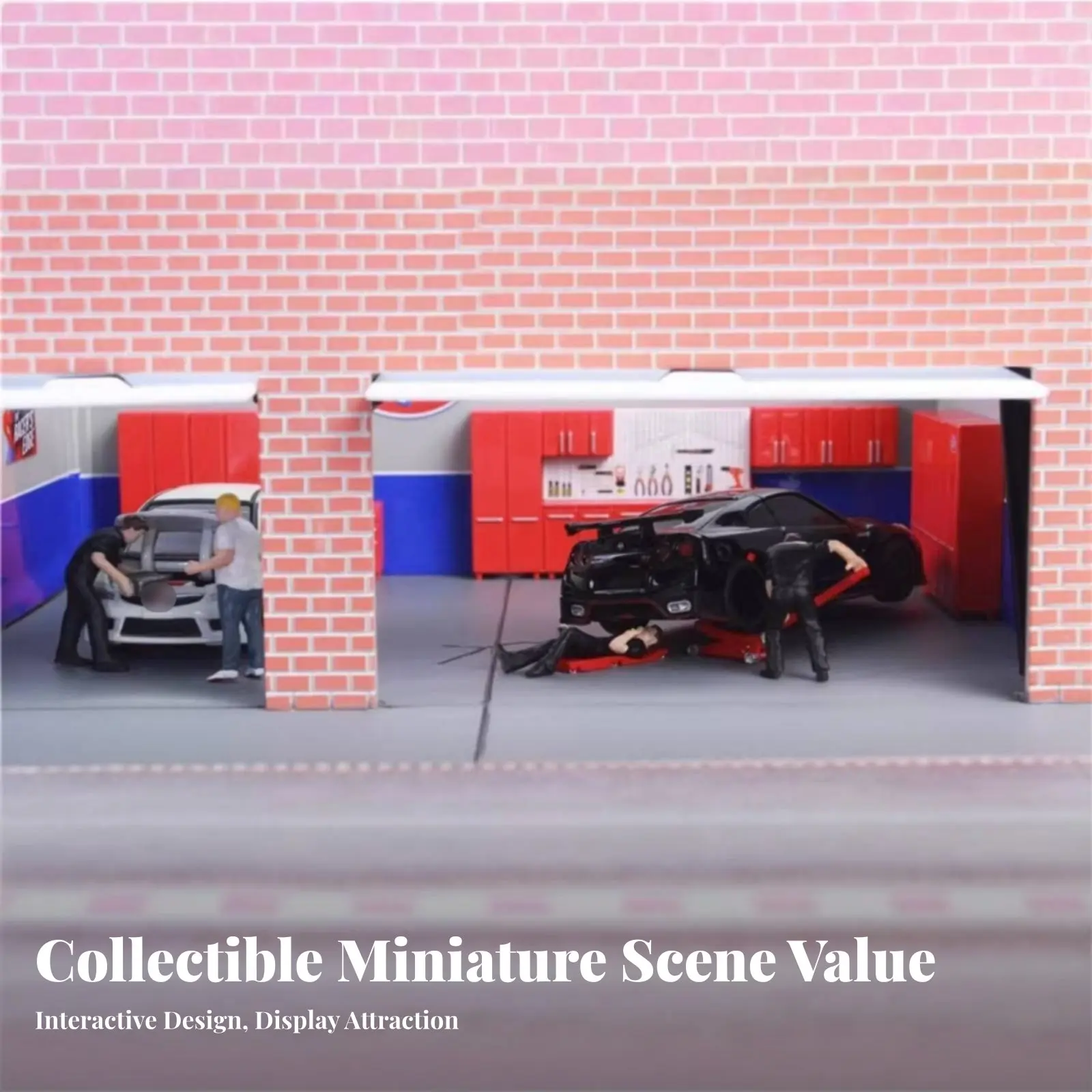 

1:64 Scale Mechanic Figure Hand-Painted 1:64 Scale Mechanic Figures Model Car Workshop Figures Collectible for Hobbyists