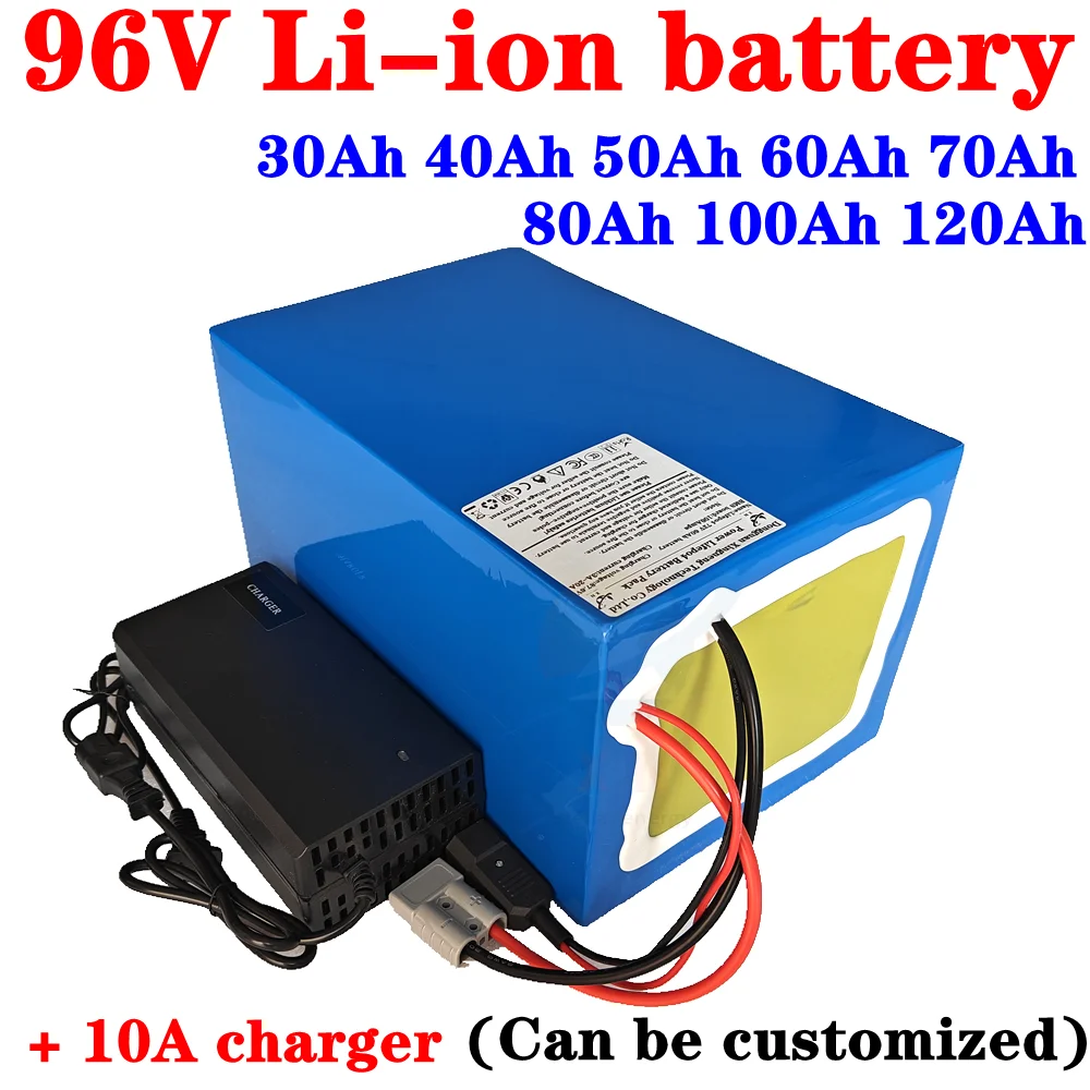 XN 96v 60ah 80Ah 100Ah 30Ah 40Ah lithium ion batterie li ion 26S BMS pour 5000w moteur robot scooter moto AGV + 10A Chargeur