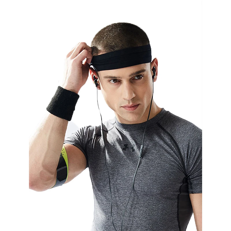 Outdoor Exercise Sweat Absorption Fitness Headband Man Woman Headband Elastic Bicycle Yoga Exercise Sweat Band