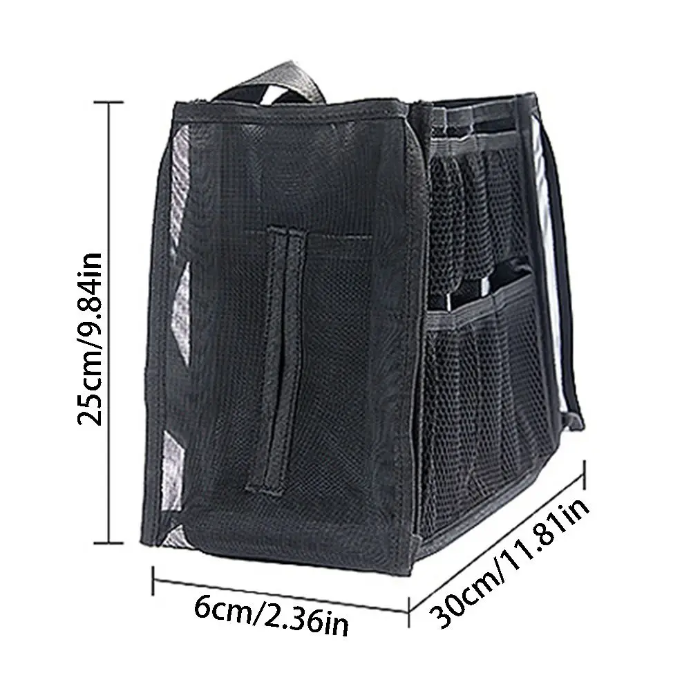 Large Capacity Cosmetic Brush Storage Bag Black Color Wear-resistant Hair Stylist Bag Casual Breathable Portable Barber Bag