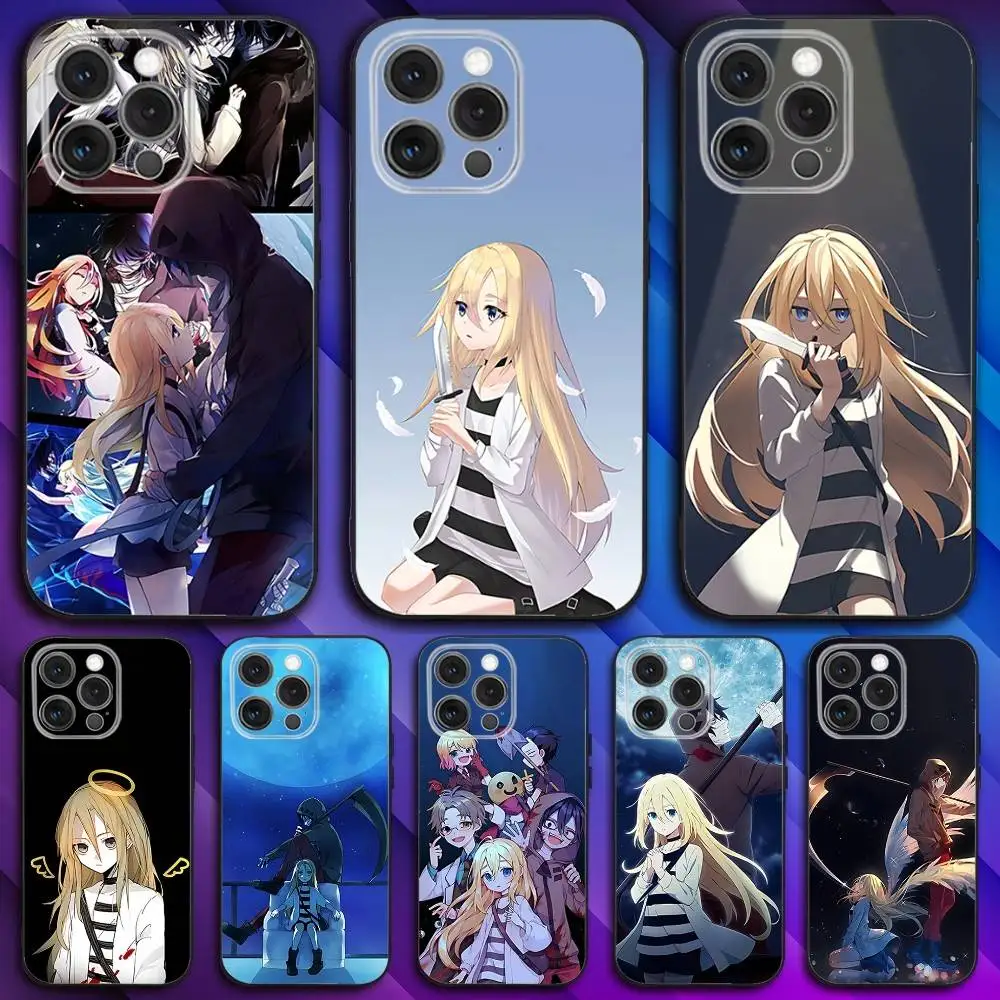 

A-Angels of Anime Death Phone Case For iPhone 17,16,15,14,13,12,11,Pro,Max,Plus,X,XS,SE4,E,Mini,Soft Black Case