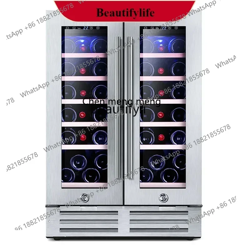 

Винный шкаф с постоянной температурой, ледяной бар, винный шкаф, бытовой небольшой встроенный чайный холодильный шкаф для хранения свежести