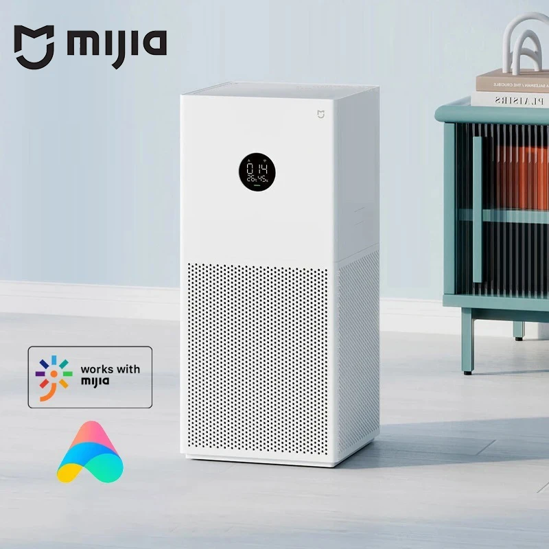 MIJIA Smart Air Purifier 4 Lite LED Display Quadruple Purification Aldehyde Removal Home Air Ionizer 35.8dB(A) Low noise