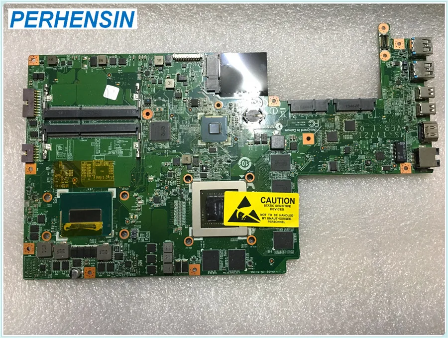 

MS-17721 For MSI GS70 Laptop Motherboard i7-4710HQ SR1PX GTX860M MS-1772 100% WORK PERFECTLY