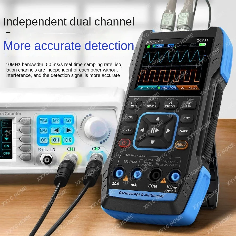 Multimeter oscilloscope 3-in-1 multi-function FNIRSI probe handheld small portable digital tester