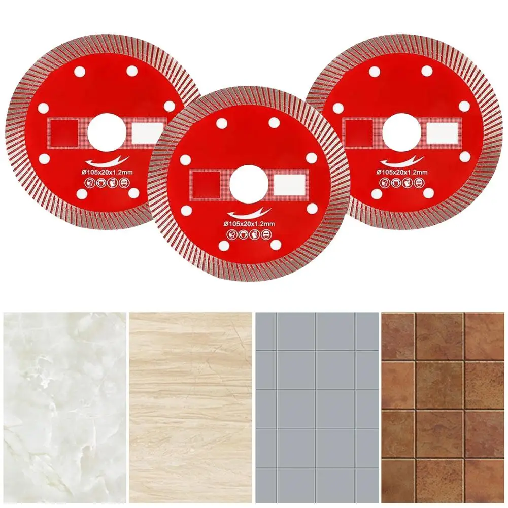 Imagem -04 - Ultra-fino Ondulado Tile Cutting Discos Diamond Dry Cutting Disc Grés Discos para Máquina Angle Grinder