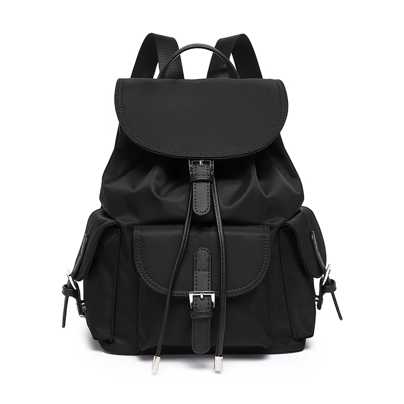 

Yonben Nylon Bapa Commuter Wear Resistant ex Simple Color Student Bapa Double oulder Strap Soft Bag