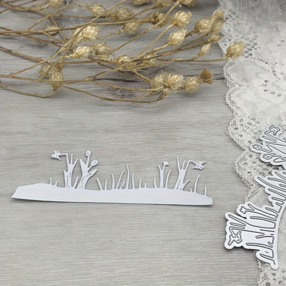 1pcs metal cutting dies cut die mold grass edge decoration Scrapbook paper craft blade punch stencils dies