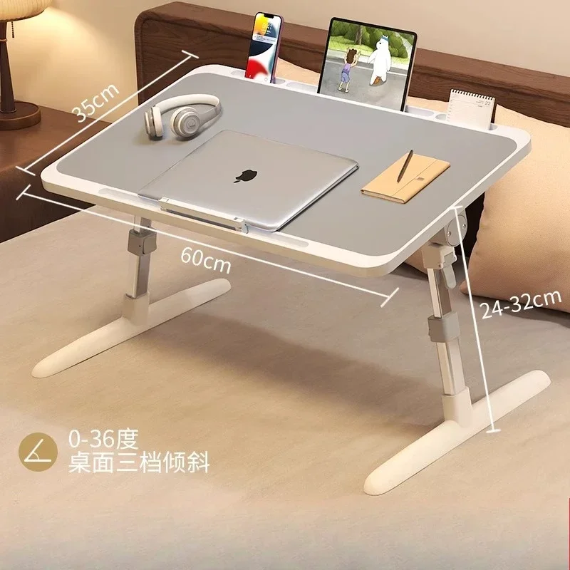 Foldable Bed Small Table Portable Laptop Desk for Dormitory Study Office Writing Lazy Table Movable  sofa table