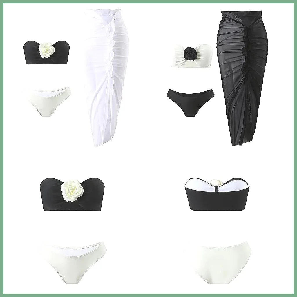 

Floral Print 3-Piece Brazilian Bikini Set | Sexy High-Waisted Beach Swimwear for Women