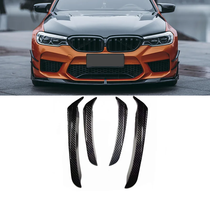 M5 F90 Best Quality Dry Carbon Fiber Fibre Front Lip Spoiler Wing Canards Fit For M5 F90 2018-2019