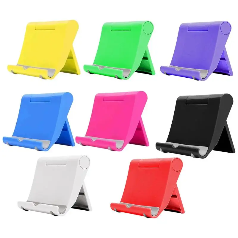 

New Portable Cell Phone Stand Holder For Desk Foldable Pocket-Sized Mount Universal Adjustable Desktop Mobile Phone Stand