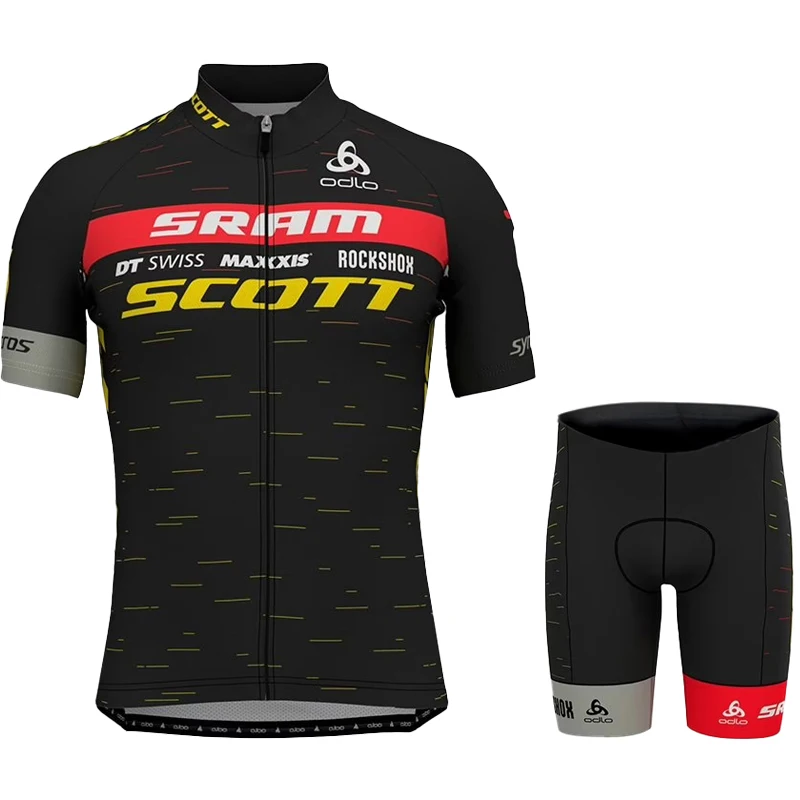 SCOTT Cycle Jersey Summer Cycling Clothing Mens Sets Bicycle Equipment Sports Set Men\'s Outfit Mtb Male Mountain Bike Bib Shorts