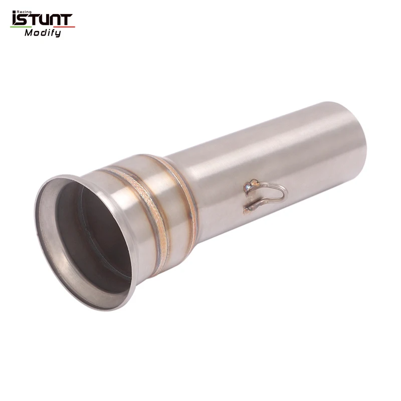 ل سوبر ديوك R 1050 1090 1190 1290 ADV دراجة نارية العادم تعديل الفولاذ المقاوم للصدأ الأوسط ربط الأنابيب اتصال 51 مللي متر الخمار #5