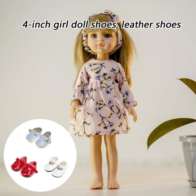 مجموعة أحذية دمية قطيفة مقاس 14 بوصة، مواد آمنة للأطفال، أحذية ناعمة للأطفال وهواة الجمع 15UB