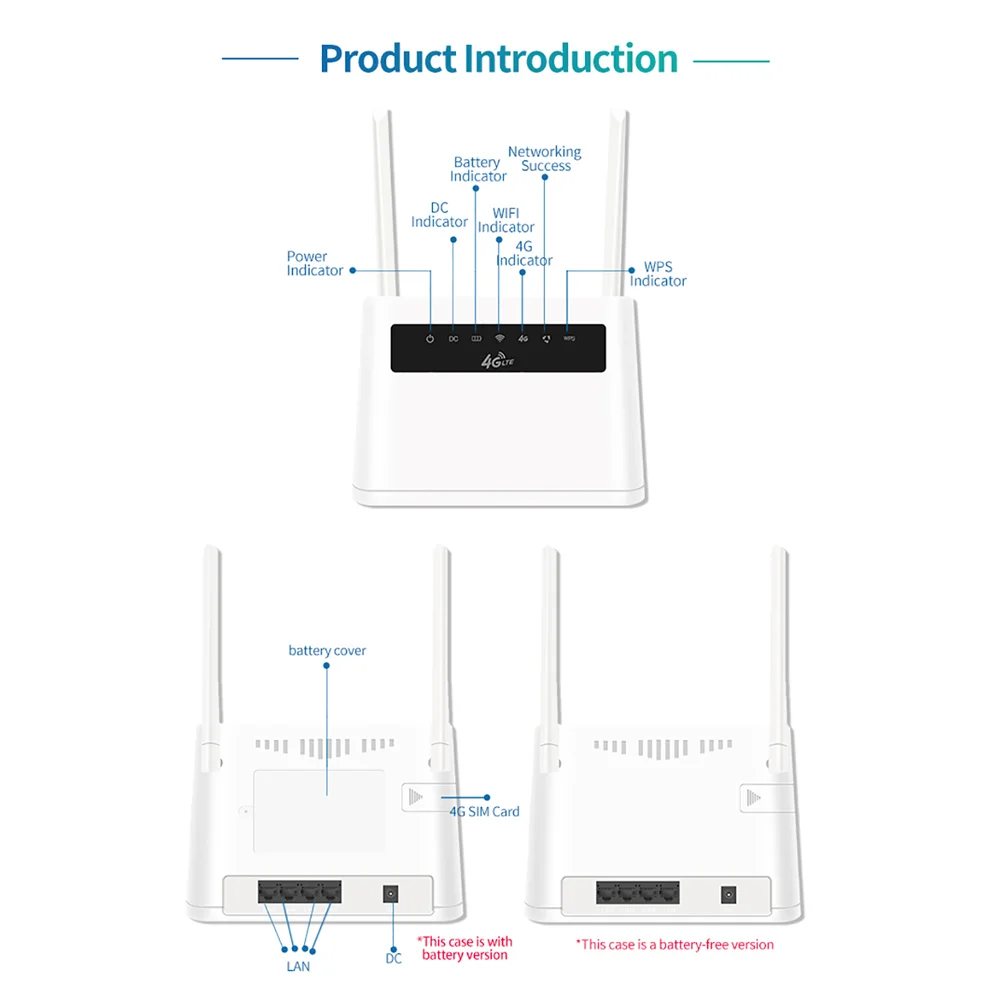 TIANJIE R9 4G LTE เราเตอร์ WiFi มือถือ – อุปกรณ์ซิมอินเทอร์เน็ตแบบพกพาพร้อมแบตเตอรี่ 5000mAh |   รองรับผู้ใช้ 32 คนสําหรับบ้าน สํานักงาน รถบ้าน