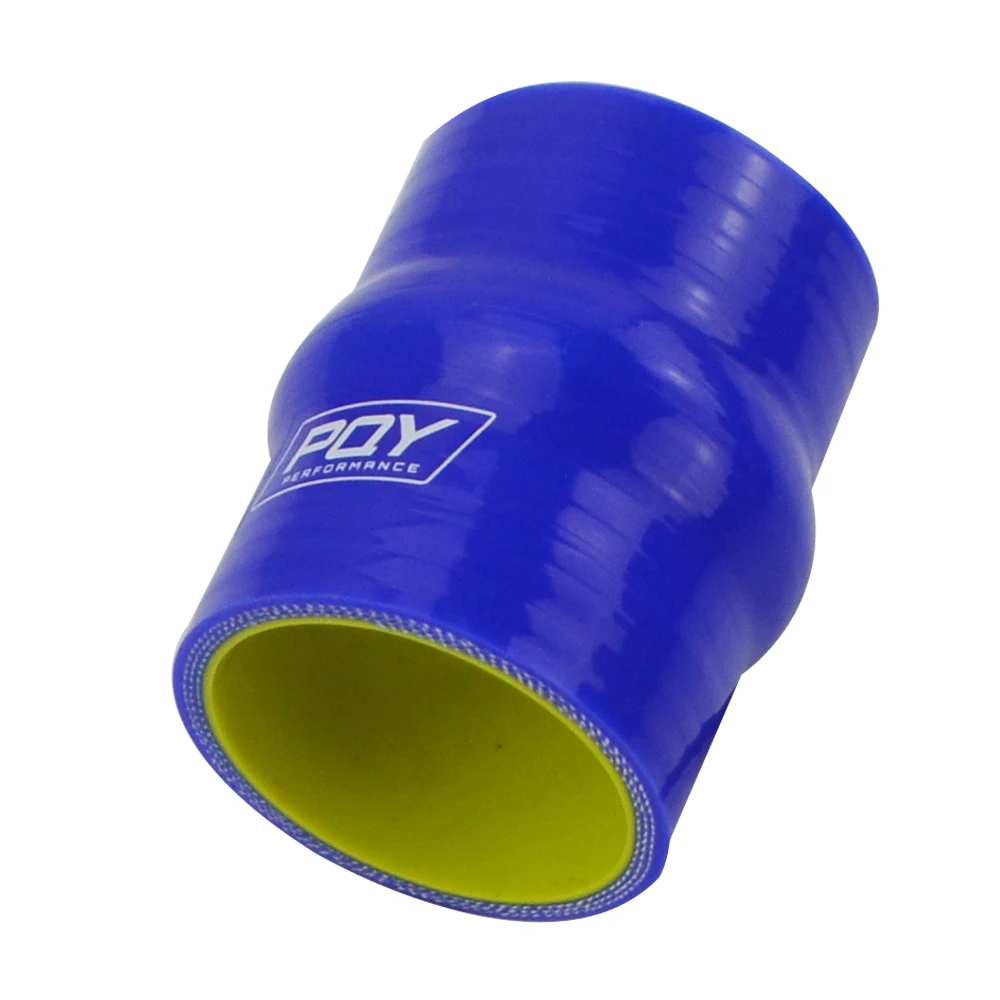 Biru & Kuning 2 "51Mm Hump Lurus Selang Silikon Intercooler Coupler Tabung Pipa WX-HSH0020-QY