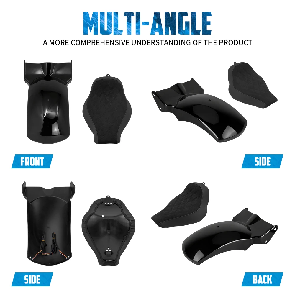 Motorcycle Driver Solo Seat Rear Fender Mudguard Cover Kit For Harley Softail Street Bob FXBB Fat Bob Low Rider S FLSB 2018-2025 - view 3