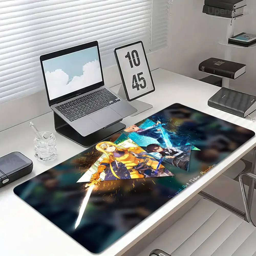 

S_sword A_art O_online Mouse Pad 1200x600 Art Desk Mat Rubber Mouse Pad 4mm Large Rug Super Mouse Gamer Big Large