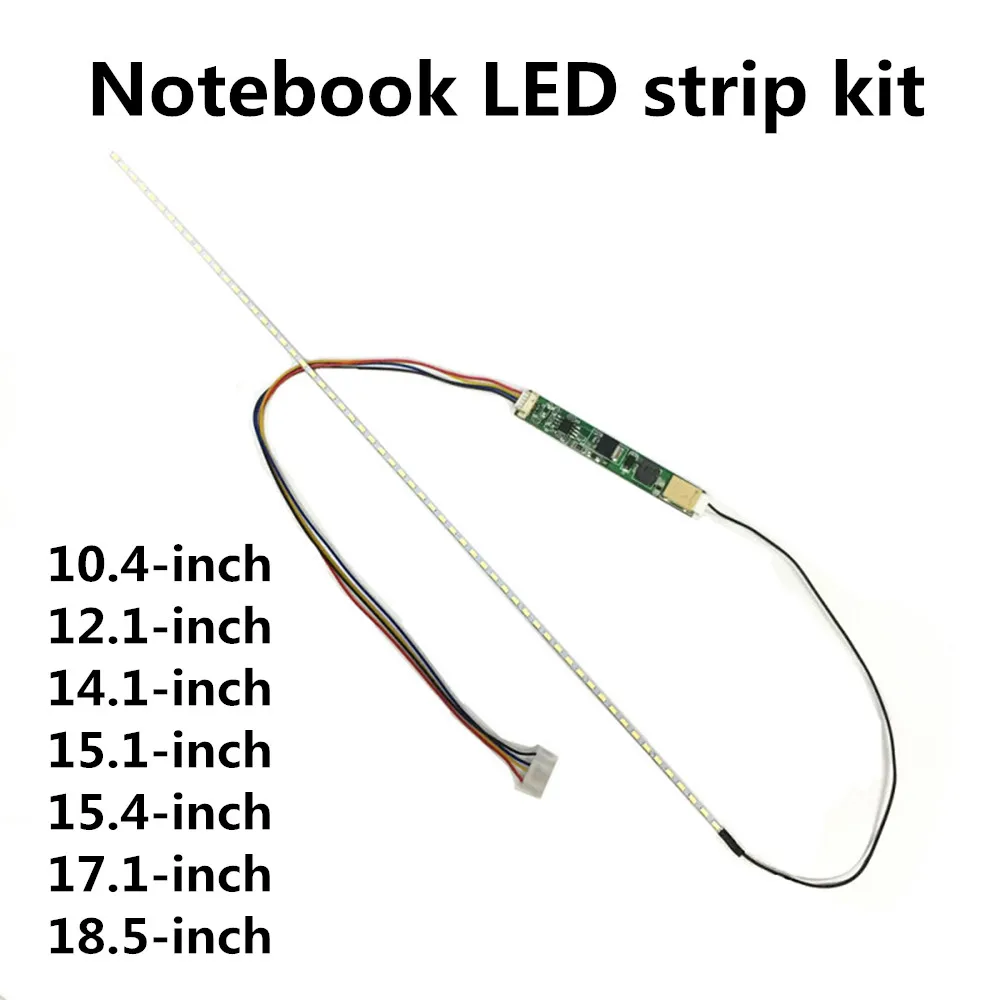 Barra de luz LED universal modificada para ordenador portátil, retroiluminación LCD de 12,1, 14,1, 15,1, 15,4, 17,1, 18,5 pulgadas