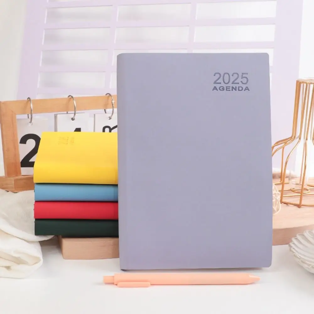 Thicken 2025 A5 Agenda Notebook To Do List PU 2025 Planner Notebook Daily Journal Schedule Planner Notepad School Office