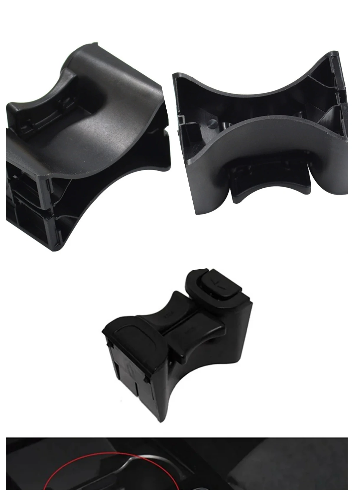 

Black Cup Holder Divider Centre Console Cup Holder Divider For MERCEDES Benz A CLASS W177 GLA GLB W247 CLA C118 ​​A1778109703