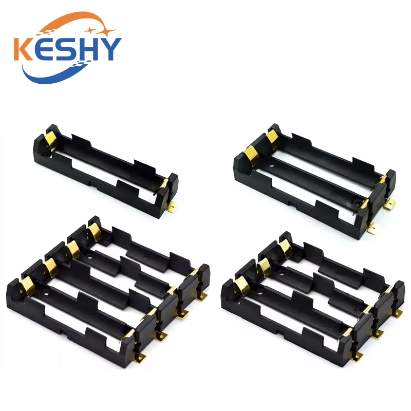 1x2x3x4x 18650 SMT Battery Holder 18650 SMD Battery Box Storage Case Container Power Bank With Bronze Pins Rechargeable SMT