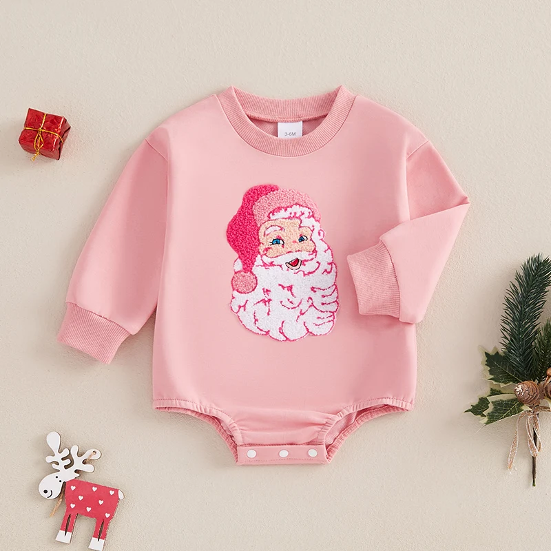 Macacão infantil de inverno com capuz e estampa de rena, manga comprida, roupa de Natal com bolsos e zíper