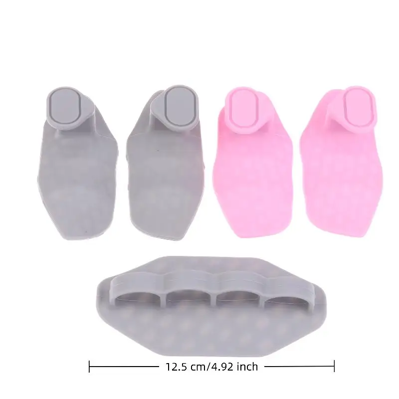 2 قطعة قبضة الصالة الرياضية المضادة للانزلاق قبضة رفع الأثقال قفاز المحمولة فنجر المدرب الراحة تجريب القبضات لممارسة رفع الدمبل