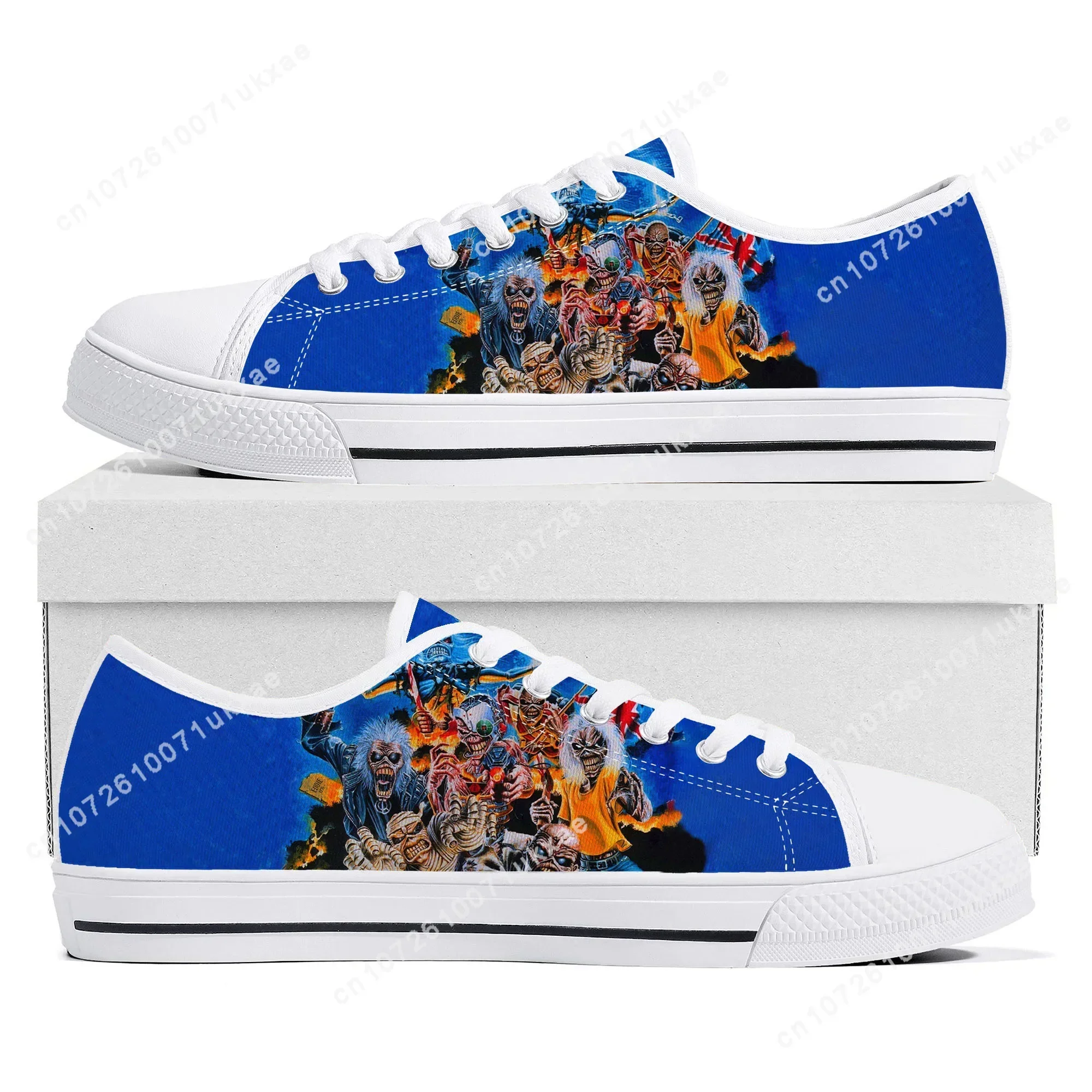 M-Maidens H-Heavy M-Metal Rock Band Singer Music Iron Low Top Sneakers Mens Womens Teenager Canvas Sneaker Shoes Customize Shoe