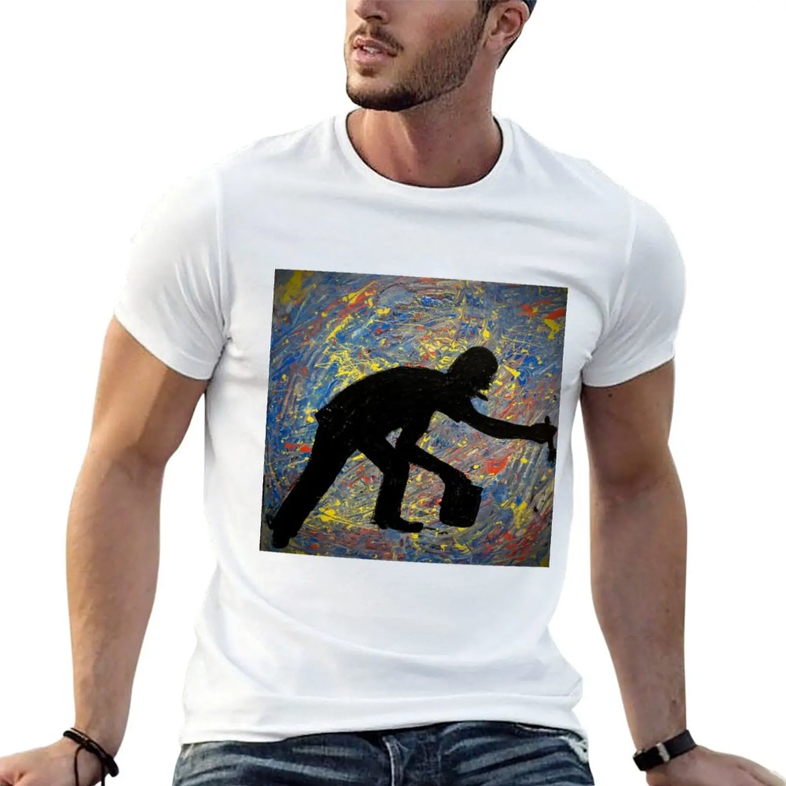 Jackson Pollock T-Shirt sports fans summer tops anime shirts men