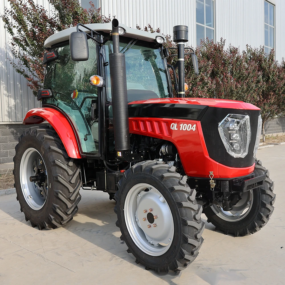 Compact mini farm garden tractor with cab