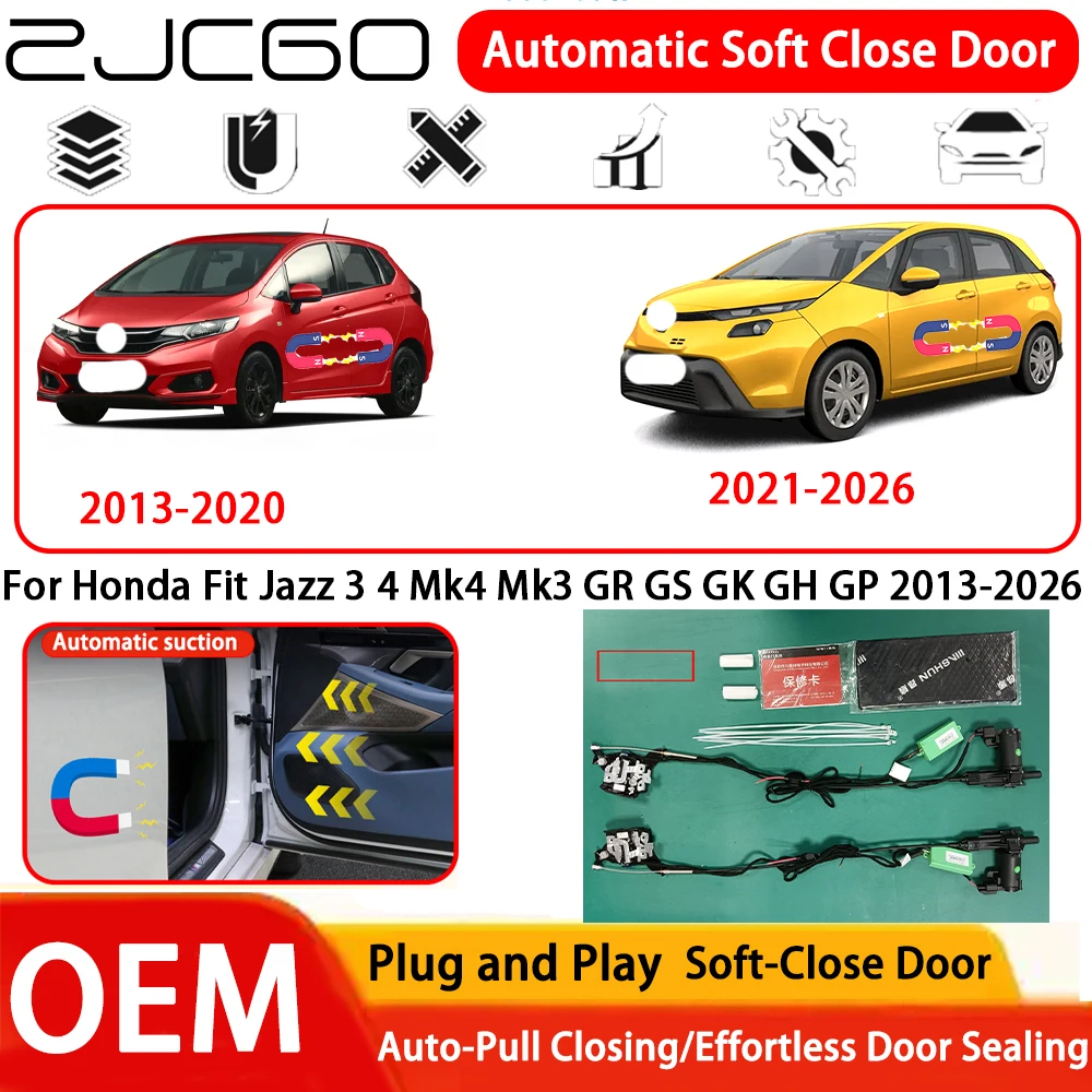 

for Honda Fit Jazz 3 4 Mk4 Mk3 GR GS GK GH GP 2013-2026 Car OEM Plug and Play Automatic Electric Soft Close Door System