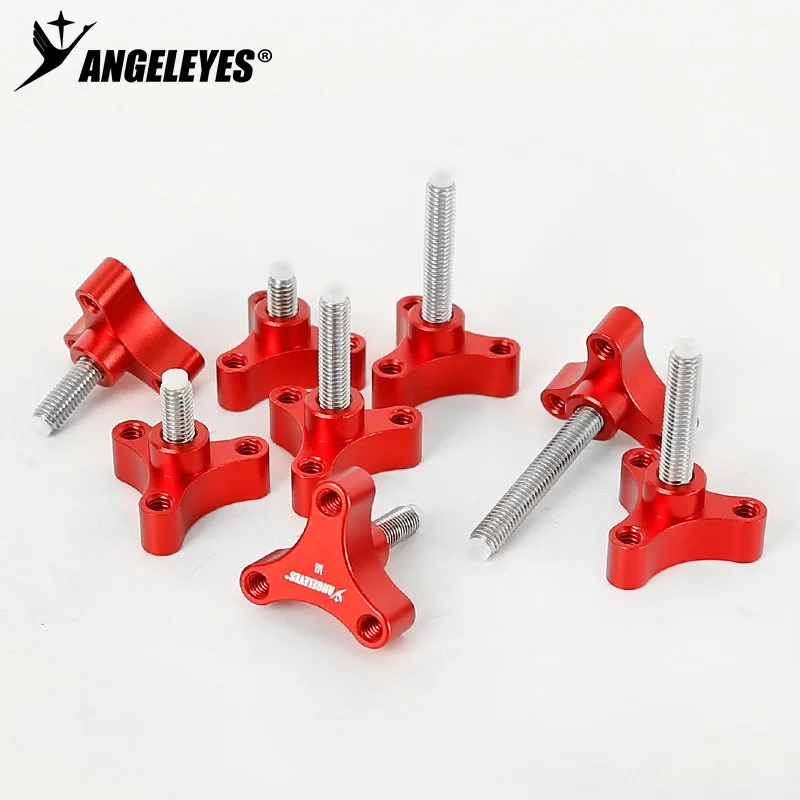 Angeleyes photography M8 hand-tightened metal screw with rubber head plastic protection, 1/4 thread, astronomical accessory