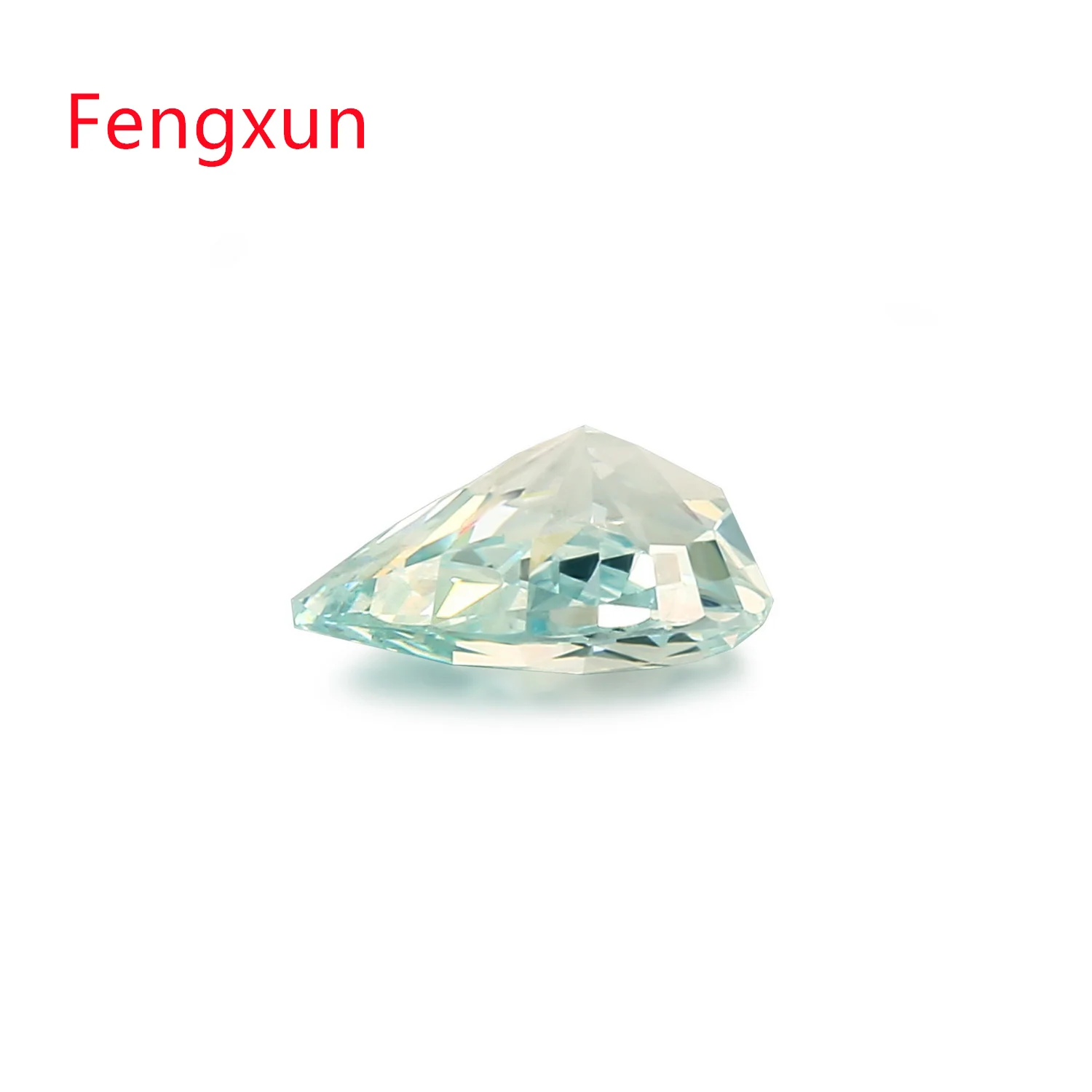 Wholesale 4x6~10x14mm Blue Pear shape Crushed Ice Cut Loose CZ  Beads Cubic Zirconia Synthetic Gems For Woman’s Rings