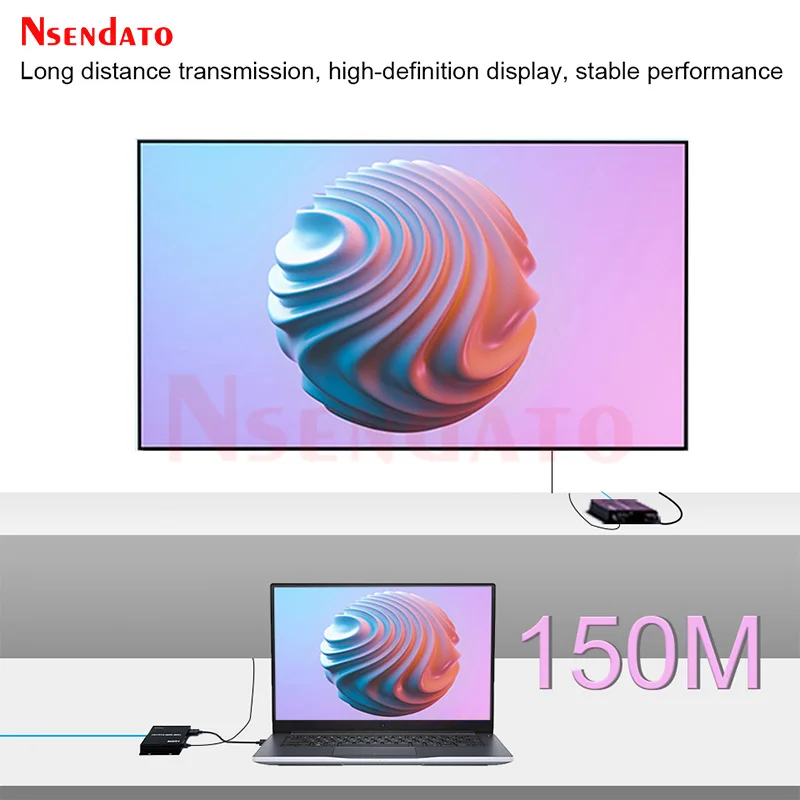 Удлинитель HDMI 150 м 1080P через Cat5e/6 HDMI-Ethernet Удлинитель HDMI аудио-видео передатчик и приемник комплекты для ТВ-ПК