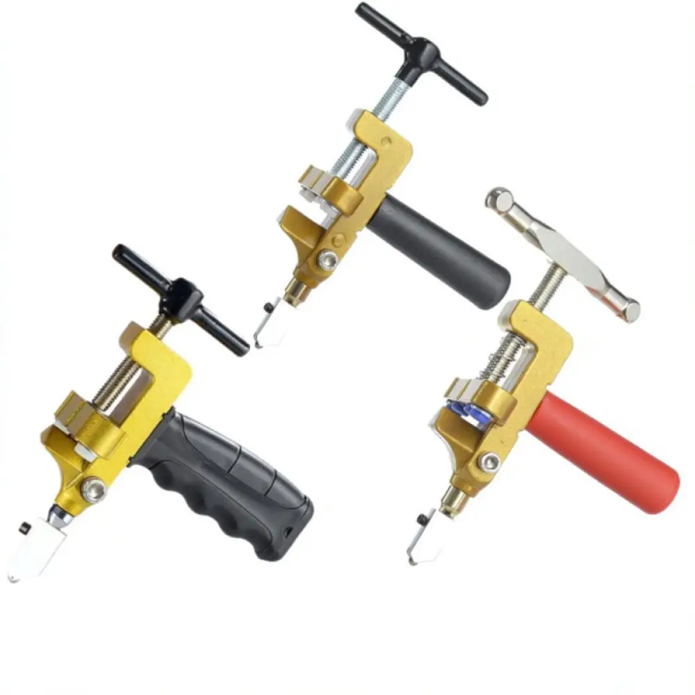 All In One Manual Tile Glass Cutter Diamond Tip Cutting Tool Ergonomic Grip For Precise Surface Scoring