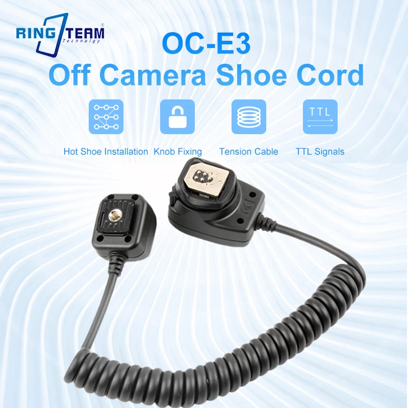 OC-E3 Off Camera Flash Cord Suitable for Canon SLR Camera 580EX II 580EX 430EX Flash Cable