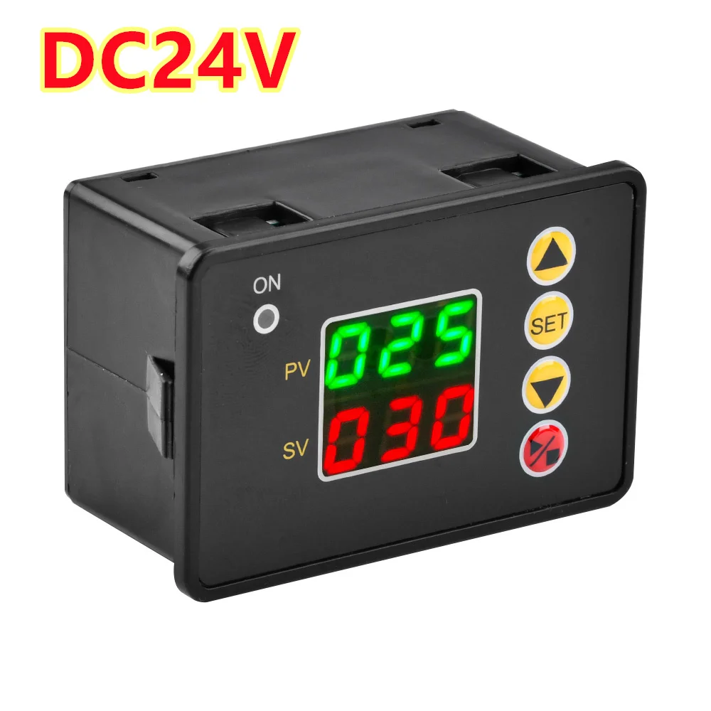 0-999/min/ora T2310 Digital Time Controller Timer conto alla rovescia interruttore DC 12V 24V A220VC 110V ritardo Timer relè di alimentazione