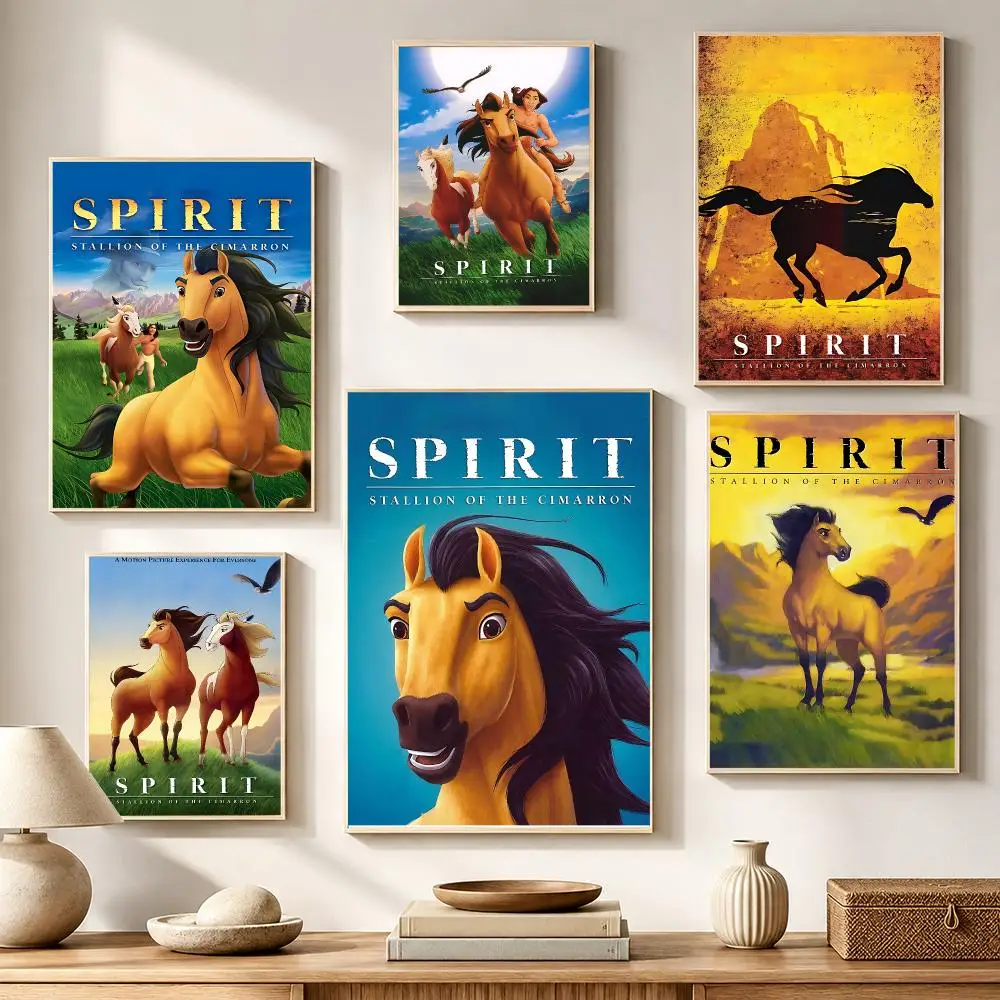 Spirit: Stallion of the Cimarron Poster High-definition Waterproof stickers, Suitable for Home Décor, and Holiday Decorations