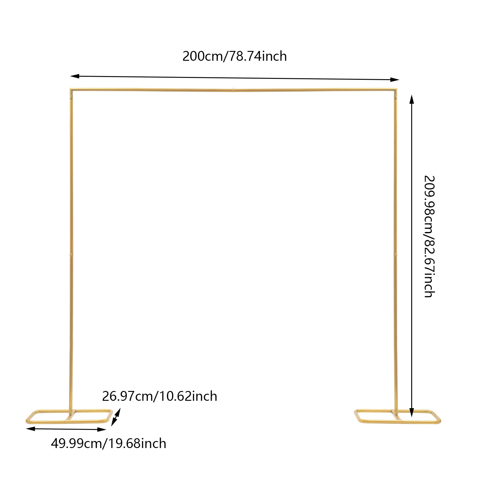 Square Wedding Arch Backdrop Stand for Wedding Ceremony Reception Birthday Party