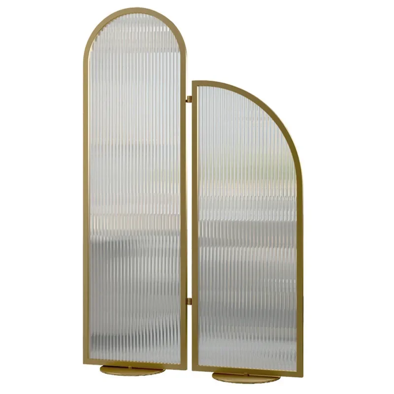 Glass screen partition living room modern simple folding mobile partition wall