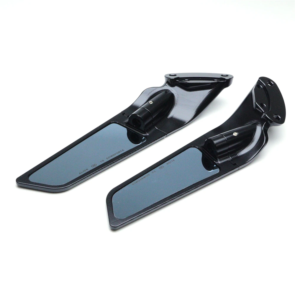 For Kawasaki NINJA ZX-10R Stealth Mirrors SE ZX-10 RR ZX10R Sports Winglets Adjustable Mirrors Kit Ninja ZX-10R Rotating Mirrors