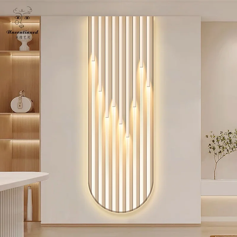 Modern Simple LED Wall Lamp - Painting Mural Light with Lustre for Living Room, Corridor and Kitchen Interior Decor Lighting